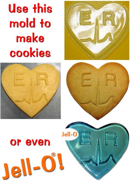 ER cookie and Jell-O mold