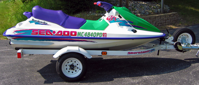 Kevin Pezzi's Sea-doo that he is donating to Operation Save Liz