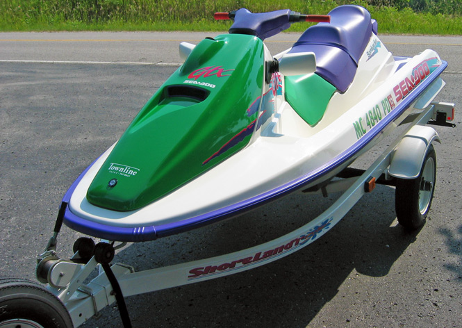 Kevin Pezzi's Sea-doo he is selling to help Operation Save Liz