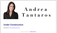 Andrea Tantaros almost blank website